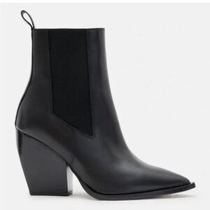 All Saints Ria Chelsea Black Ankle Boots 41=11